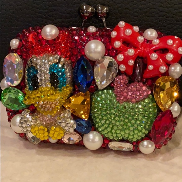 Vintage!! Daisy Duck crystal clutch - Picture 8 of 8